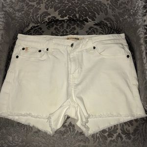 White denim Big Star shorts